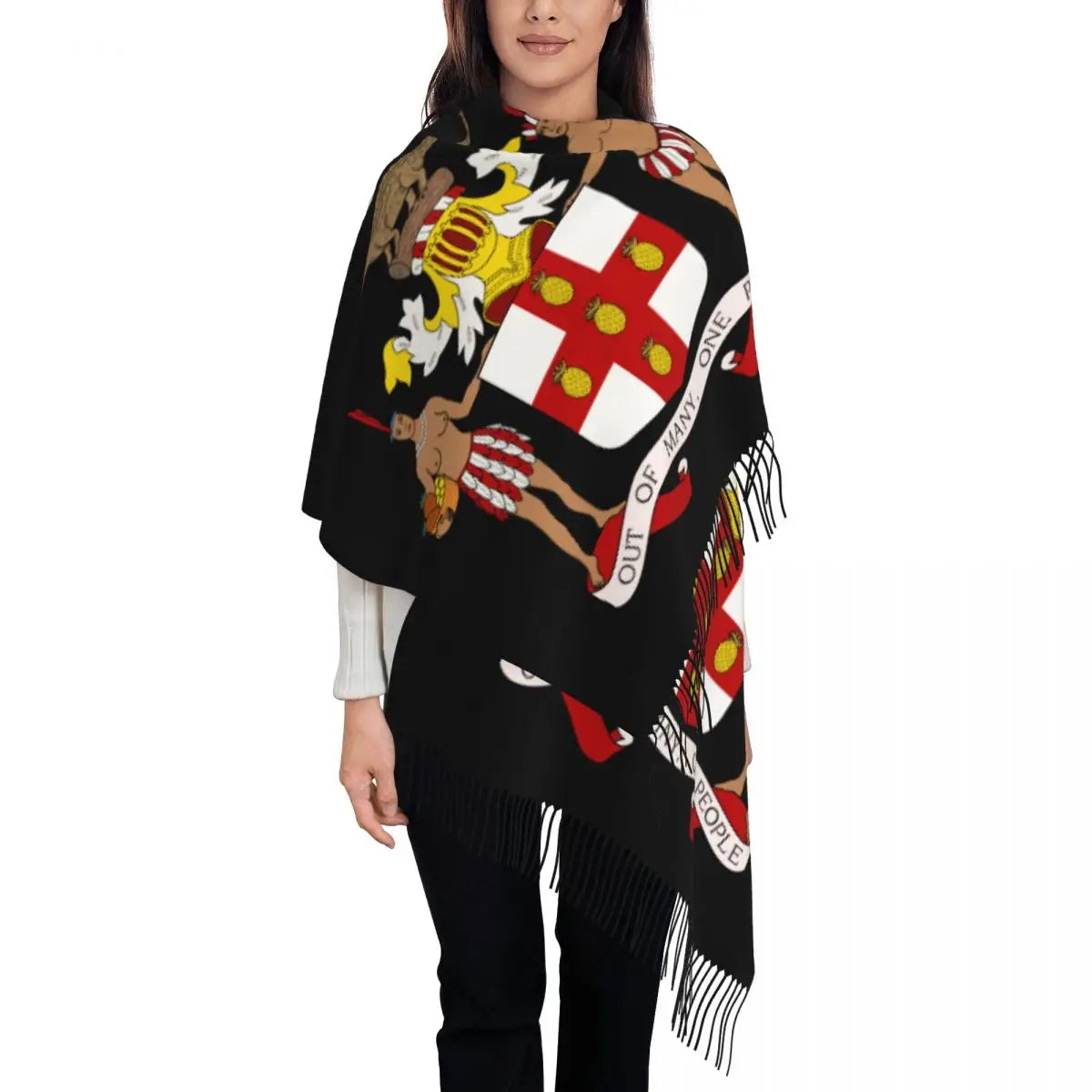 Coat of Arms Tassel Scarf