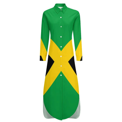 Jamaica Flag Chiffon Dress