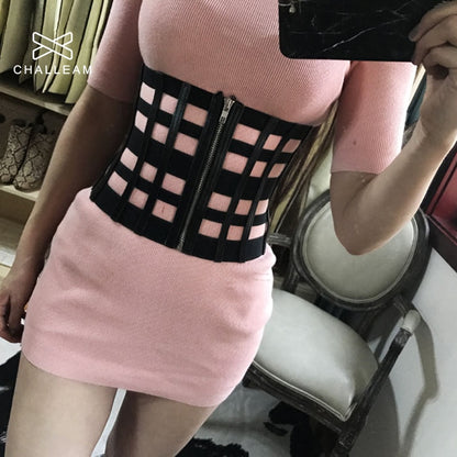 Strap PU Leather Corset Belt