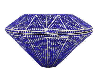 Diamond Shaped Diamond Clutch Bag