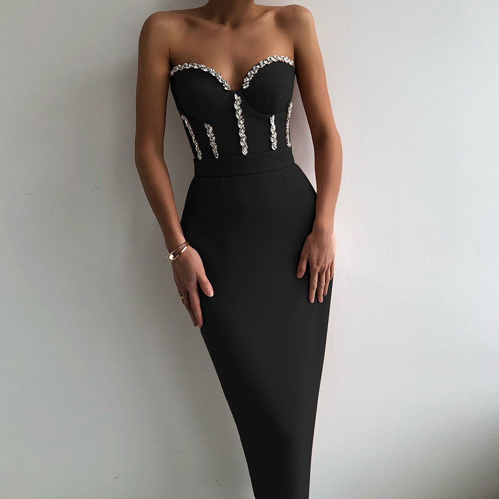 Strapless Evening Dress