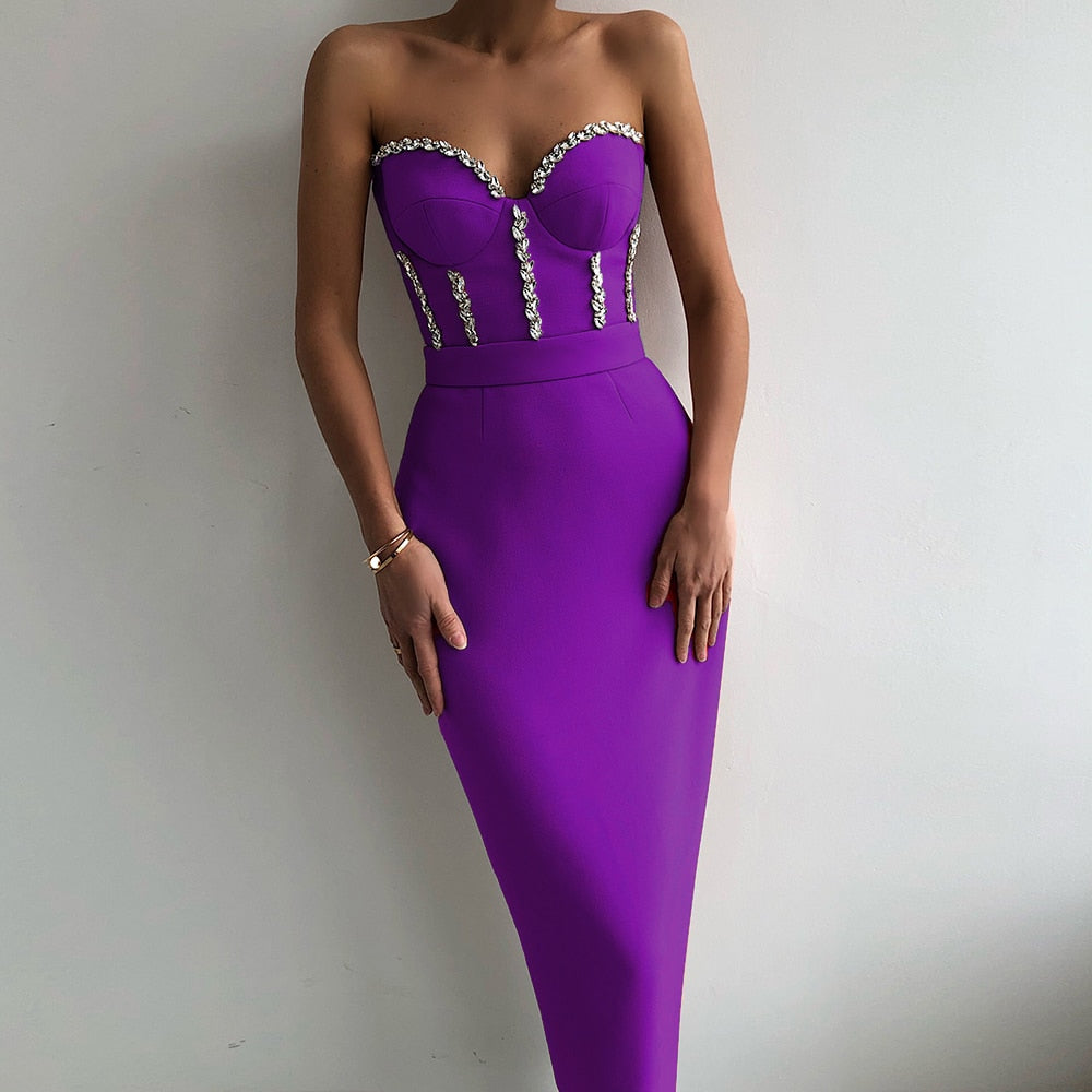 Strapless Evening Dress