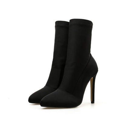 Silk Sock Ankle Boots