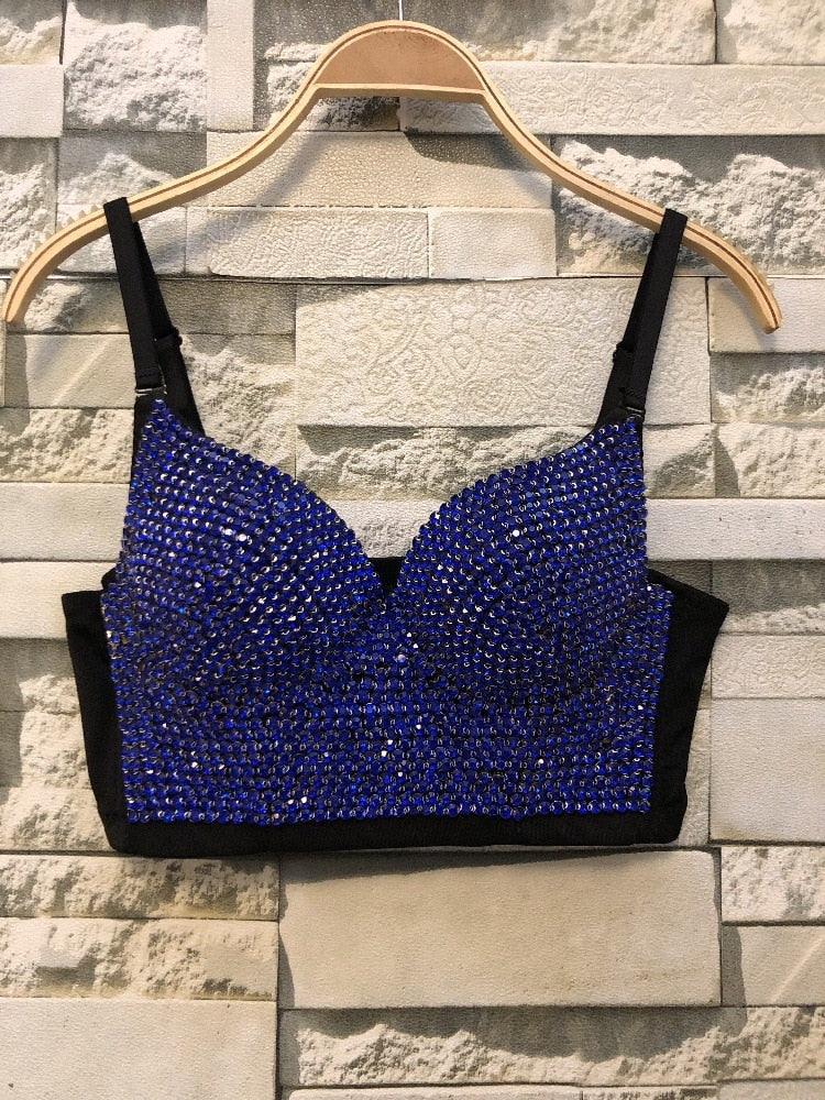 Hand-made Diamond Bralette Bustier