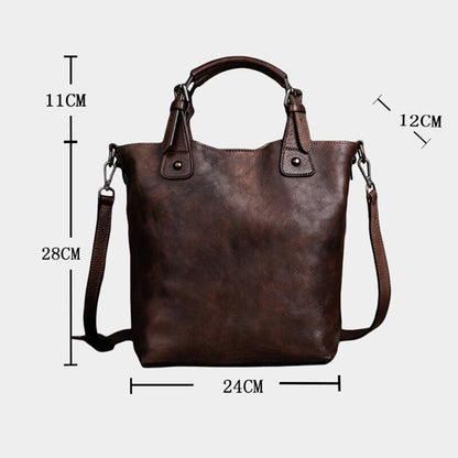 Cowhide Leather Shoulder Bag