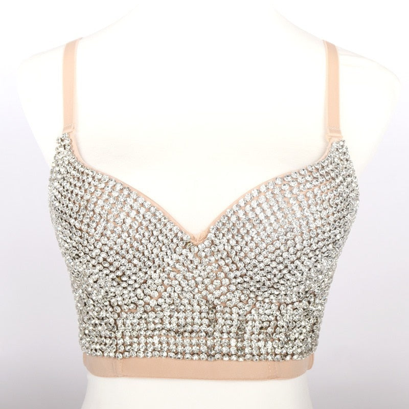 Hand-made Diamond Bralette Bustier