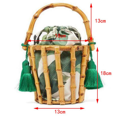 Bamboo Bucket Clutch