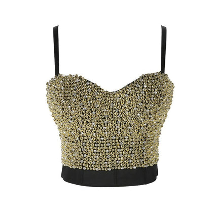 Hand-made Diamond Bralette Bustier