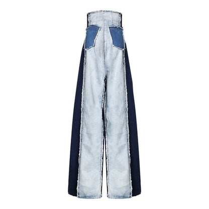 Denim Patchwork Trousers