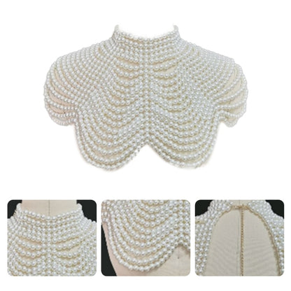 Pearl Beaded Bib Choker