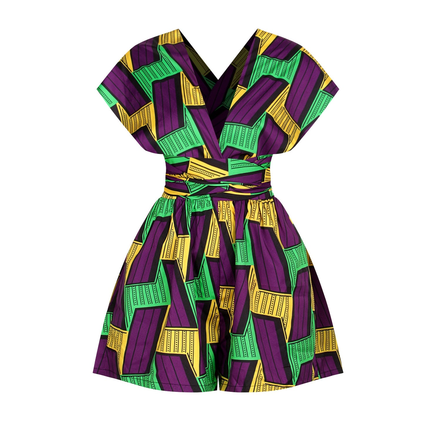 African Print Romper