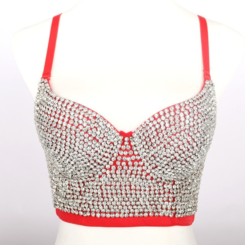 Hand-made Diamond Bralette Bustier