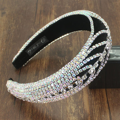 Handmade Colorful Crystal Padded Headbands