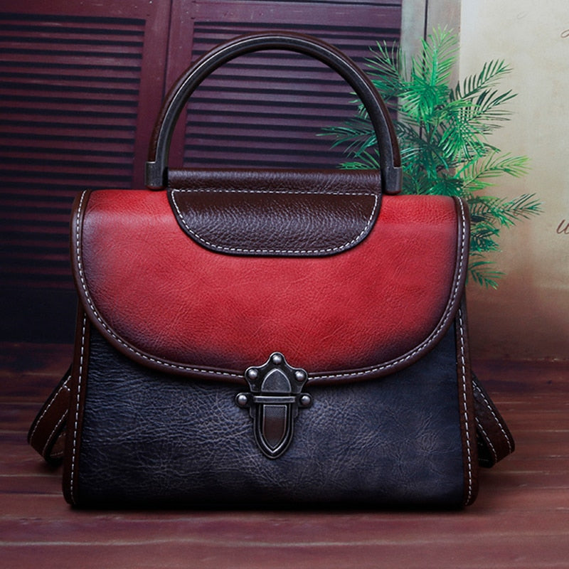 Real Cowhide Shoulder Tote