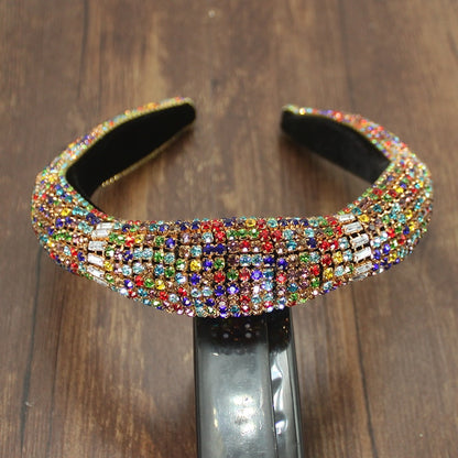 Handmade Colorful Crystal Padded Headbands