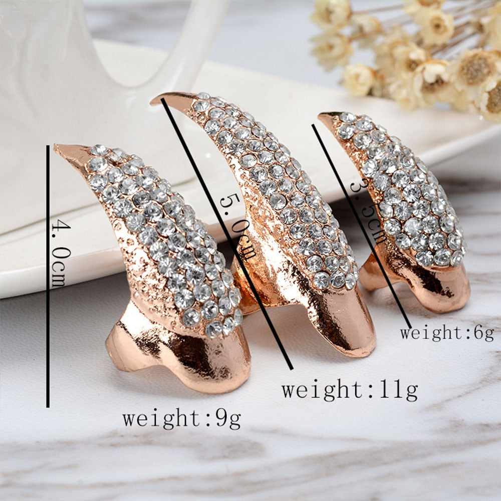 Bling Rhinestone Nail Ring