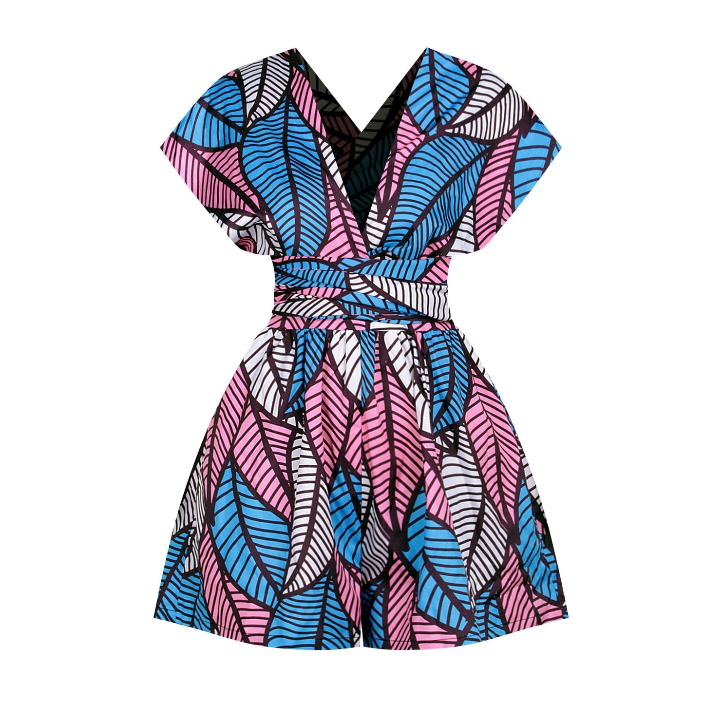 African Print Romper