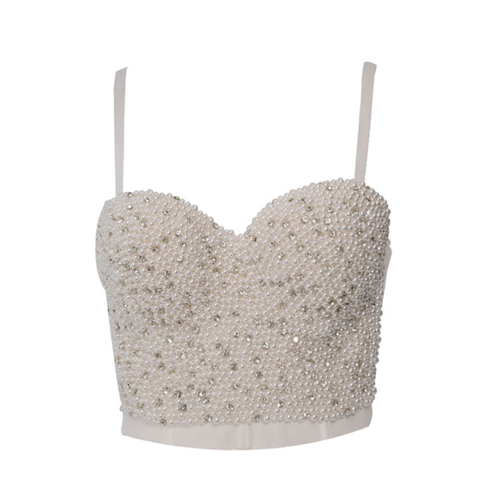 Hand-made Diamond Bralette Bustier