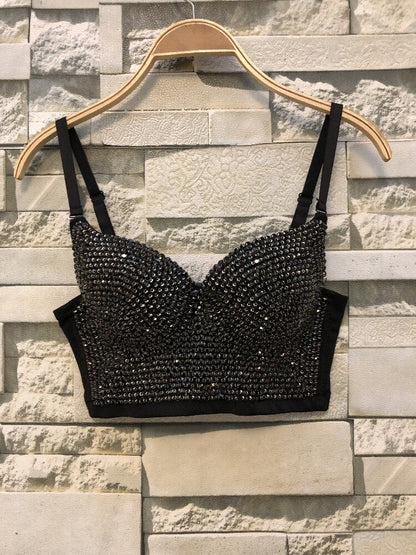 Hand-made Diamond Bralette Bustier