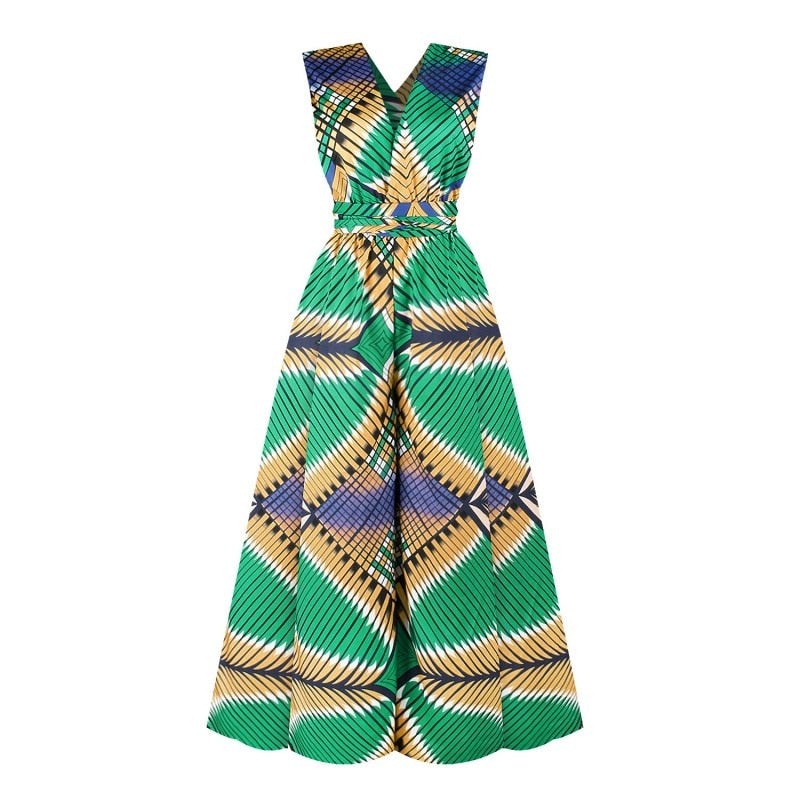 Wide Leg Kente Romper