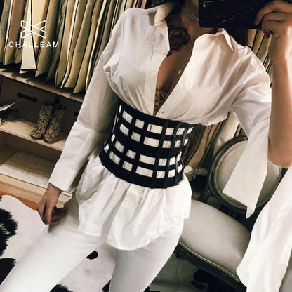 Strap PU Leather Corset Belt