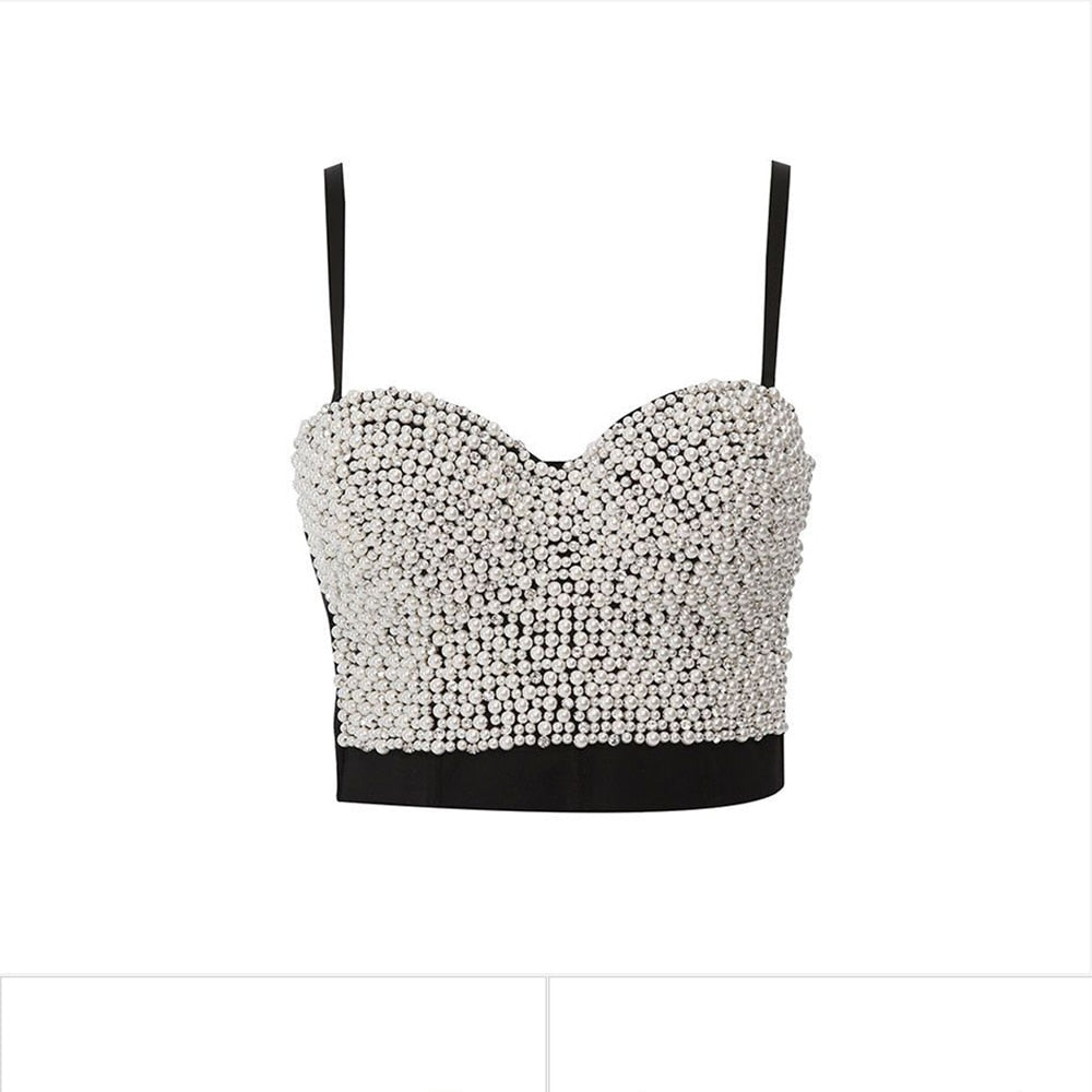 Hand-made Diamond Bralette Bustier