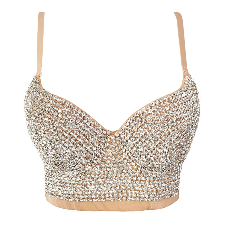 Hand-made Diamond Bralette Bustier