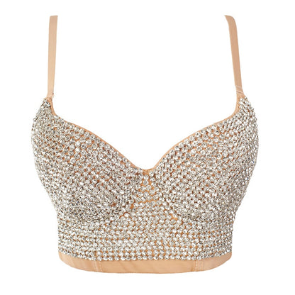 Hand-made Diamond Bralette Bustier