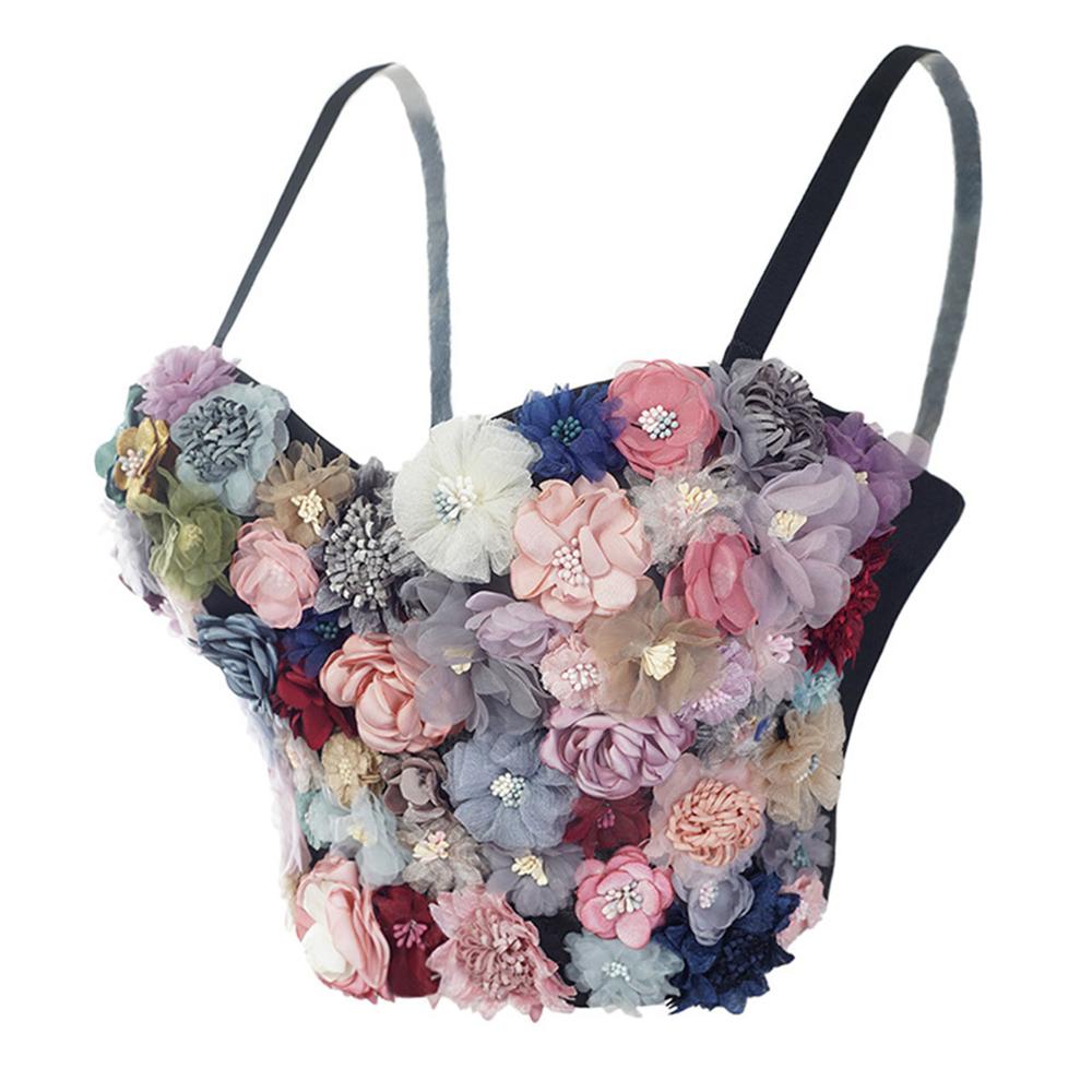 Charming Applique Floral Corselets