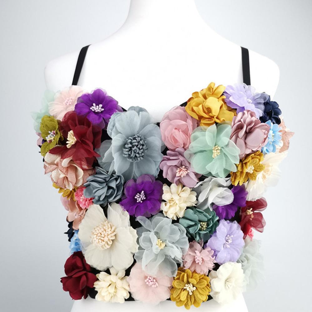 Charming Applique Floral Corselets