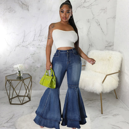 Vintage Flare High Waist Stretch Denim