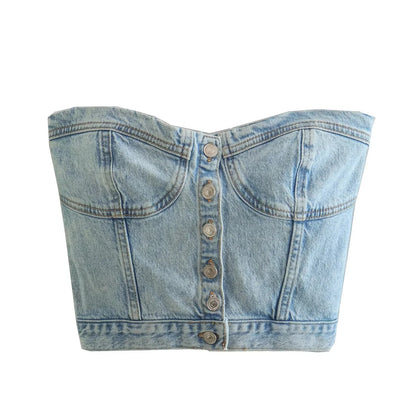 Denim Crop Top