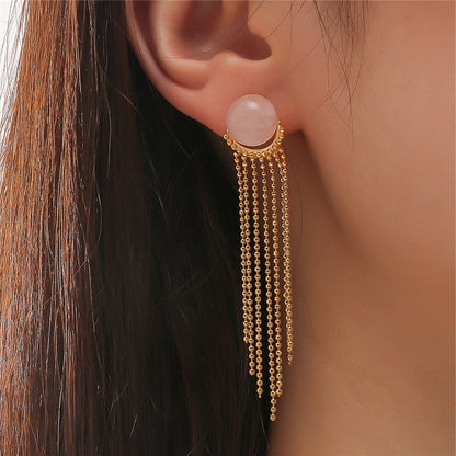 Gold Tassel Earring