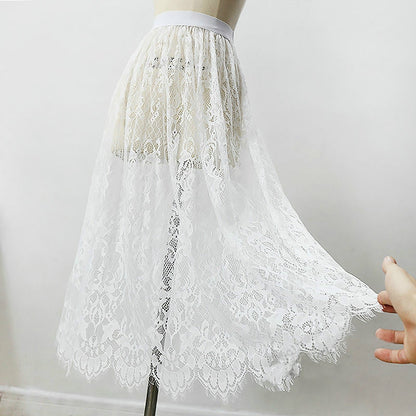 Lace Long Tulle Skirt