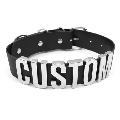 Black Customized Choker Necklace