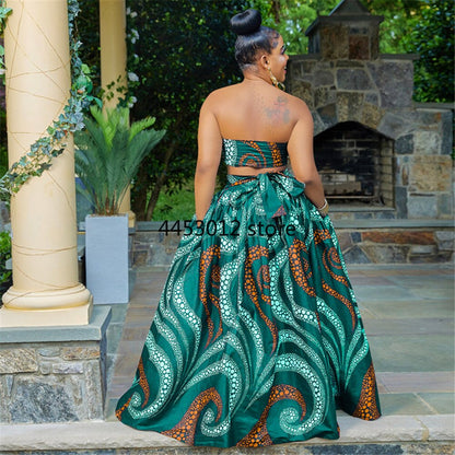 African Skirt with Wrap Top