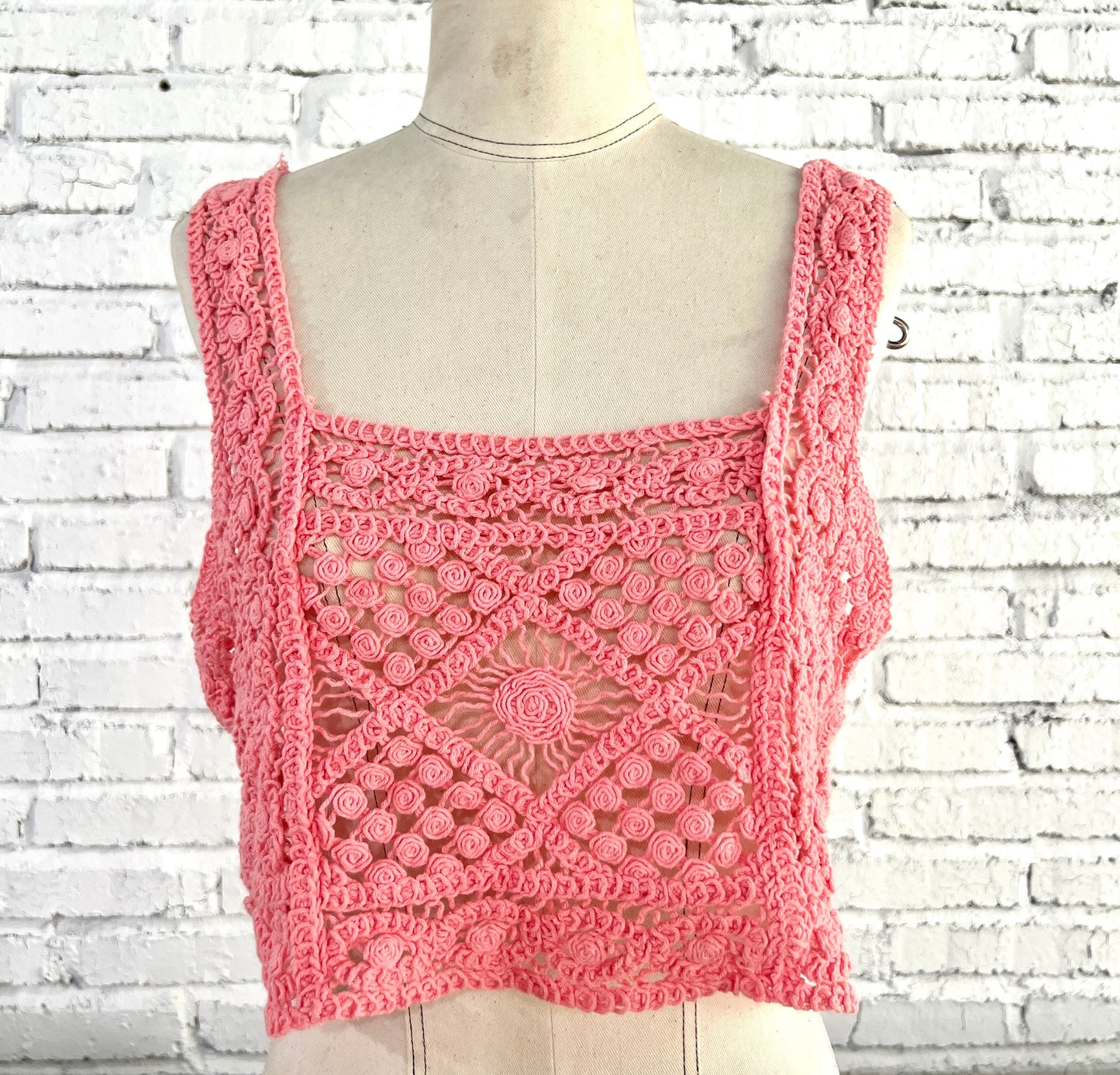 Cotton Crochet Crop Tops