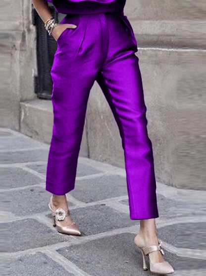 Purple Pencil Pants