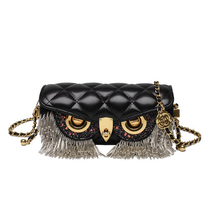 Tasseled Owl Purse