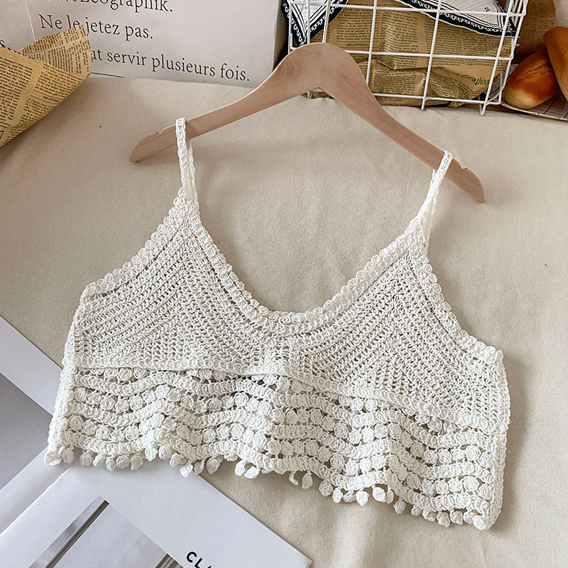 Cotton Crochet Crop Tops