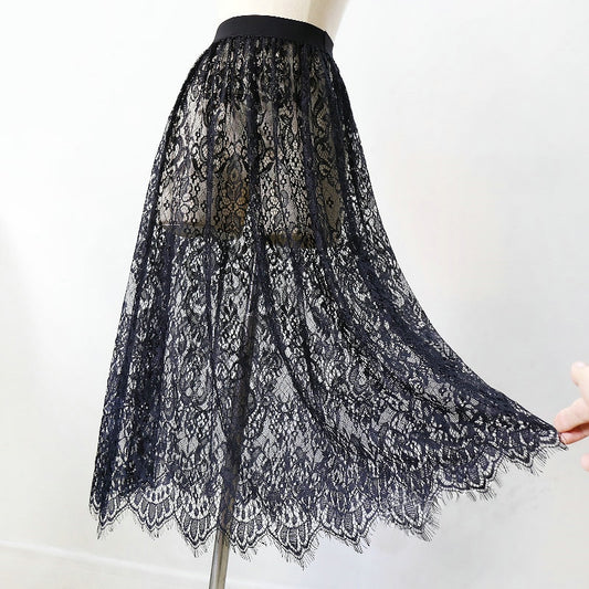 Lace Long Tulle Skirt