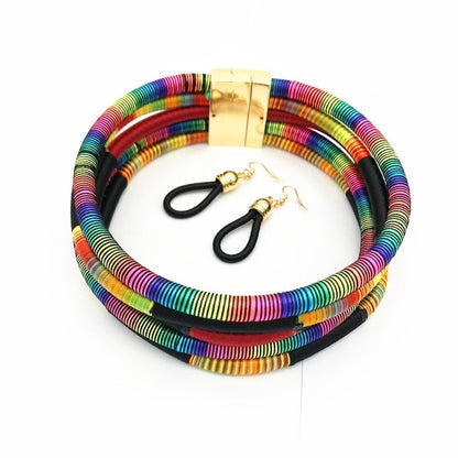 African Rope Bib Choker