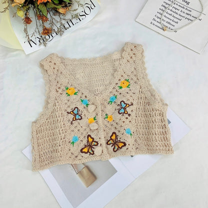 Cotton Crochet Crop Tops