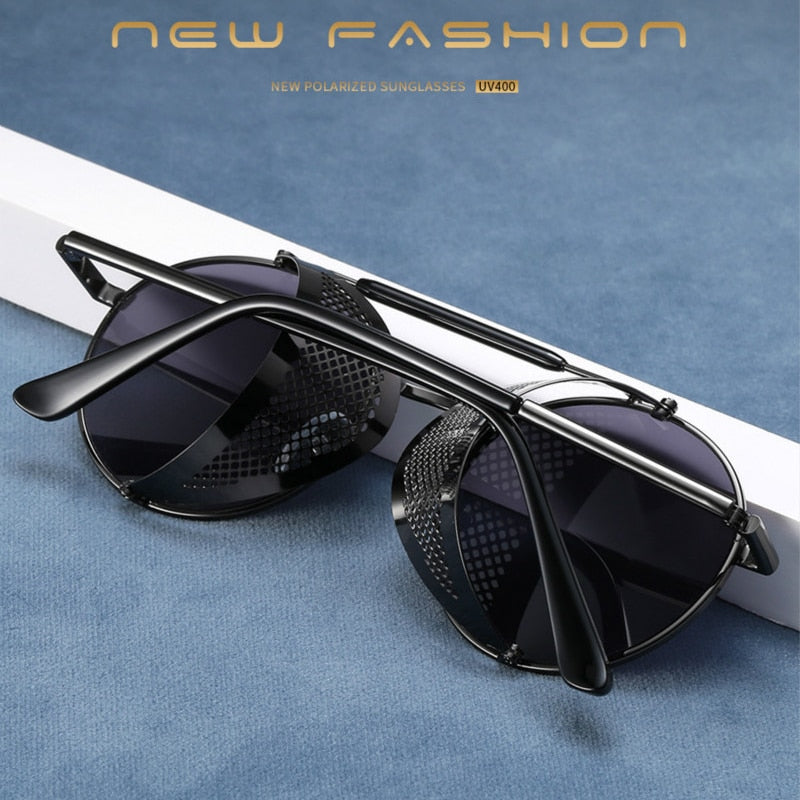 Retro Round Metal Sun Glasses