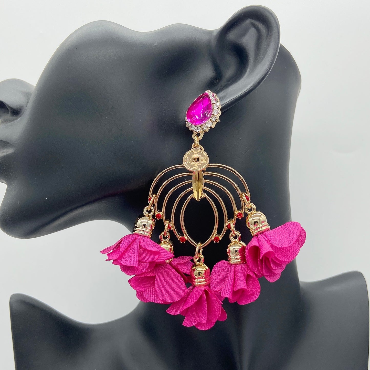 Flower Tassel Earrings