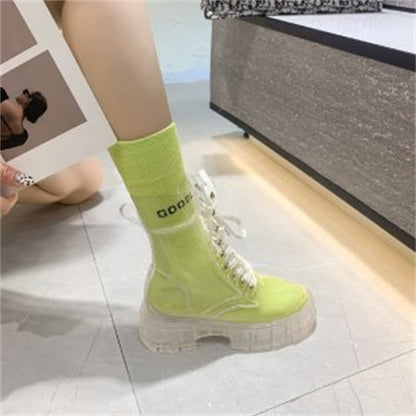 Transparent Ankle Boots