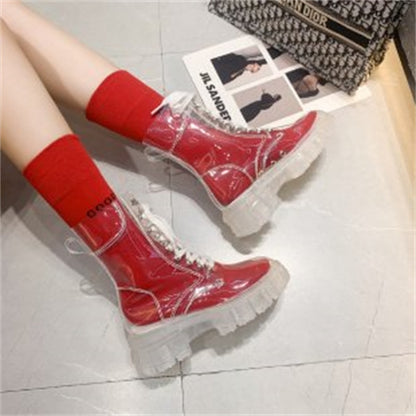 Transparent Ankle Boots