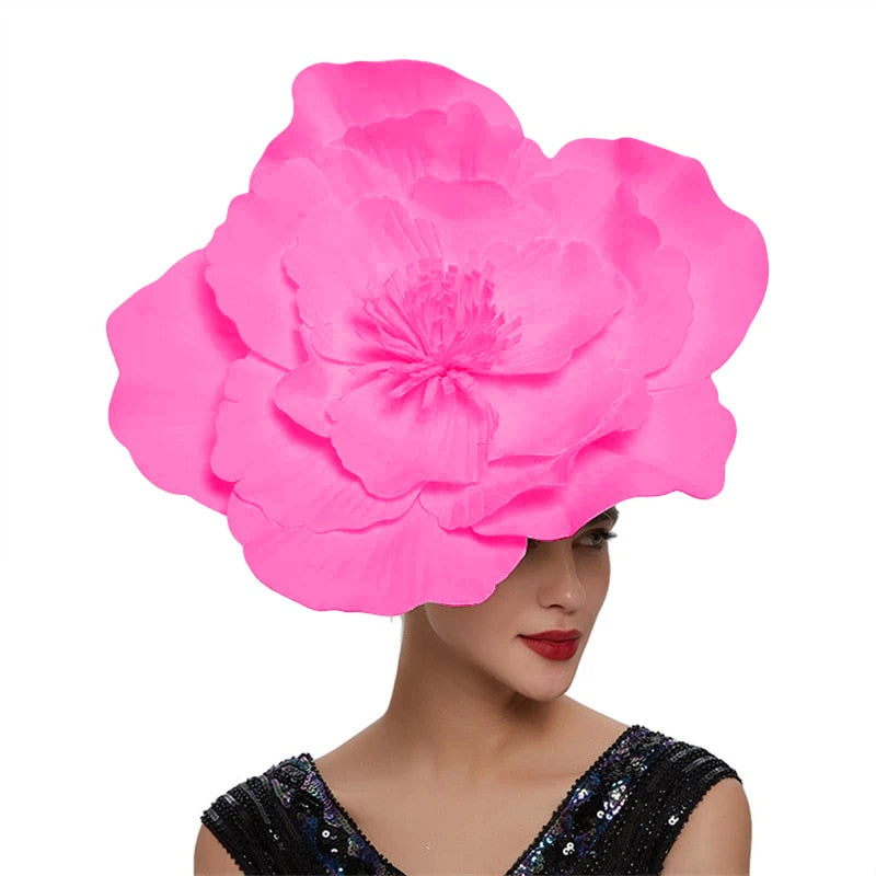 Large Flower Fascinator Hat