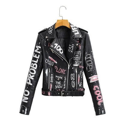 Graffiti Biker Jacket