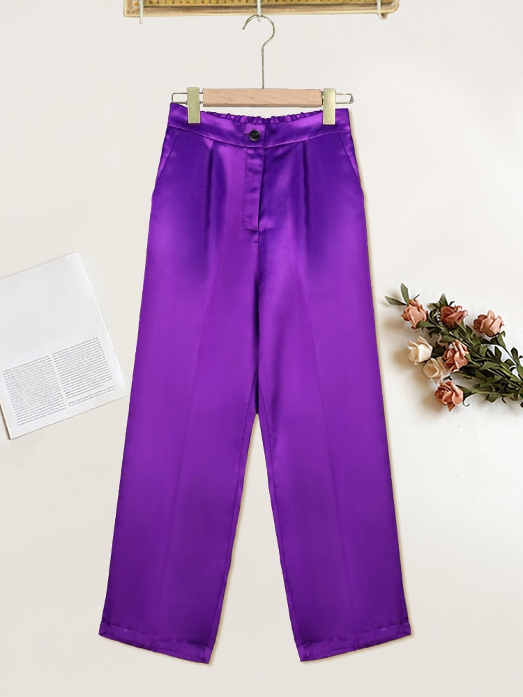 Purple Pencil Pants